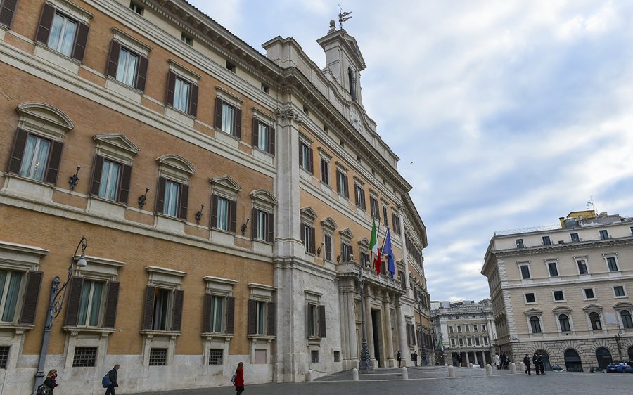 L’esterno di Palazzo Montecitorio (Foto: ImagoEconomica/Fnsi)