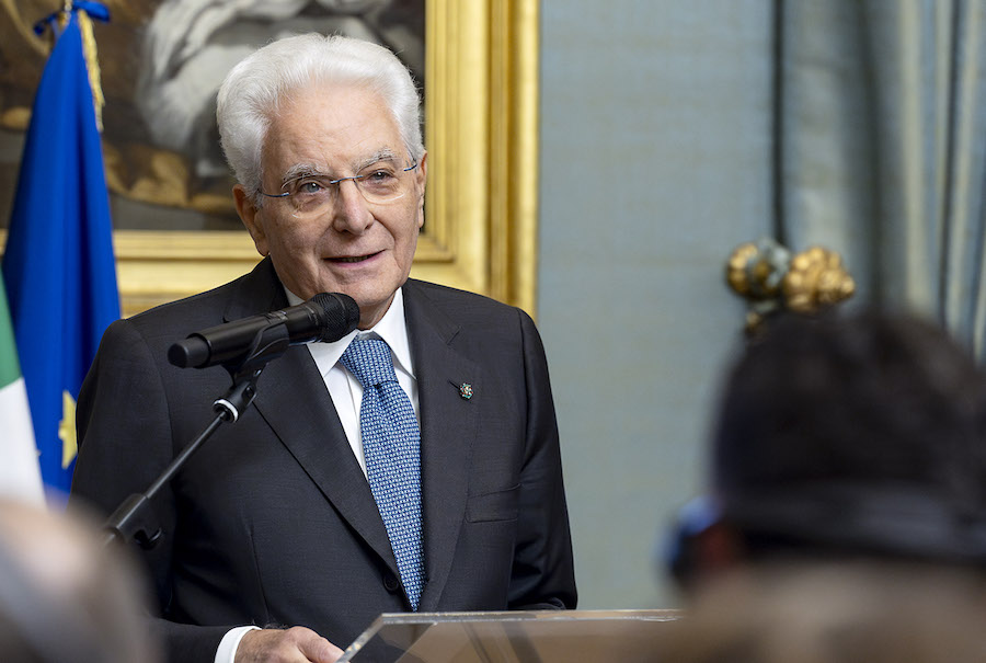 IL PRESIDENTE MATTARELLA INCONTRA UNA DELEGAZIONE DELLE AGENZIE DI STAMPA EUROPEE -EANA - ImagoEconomica