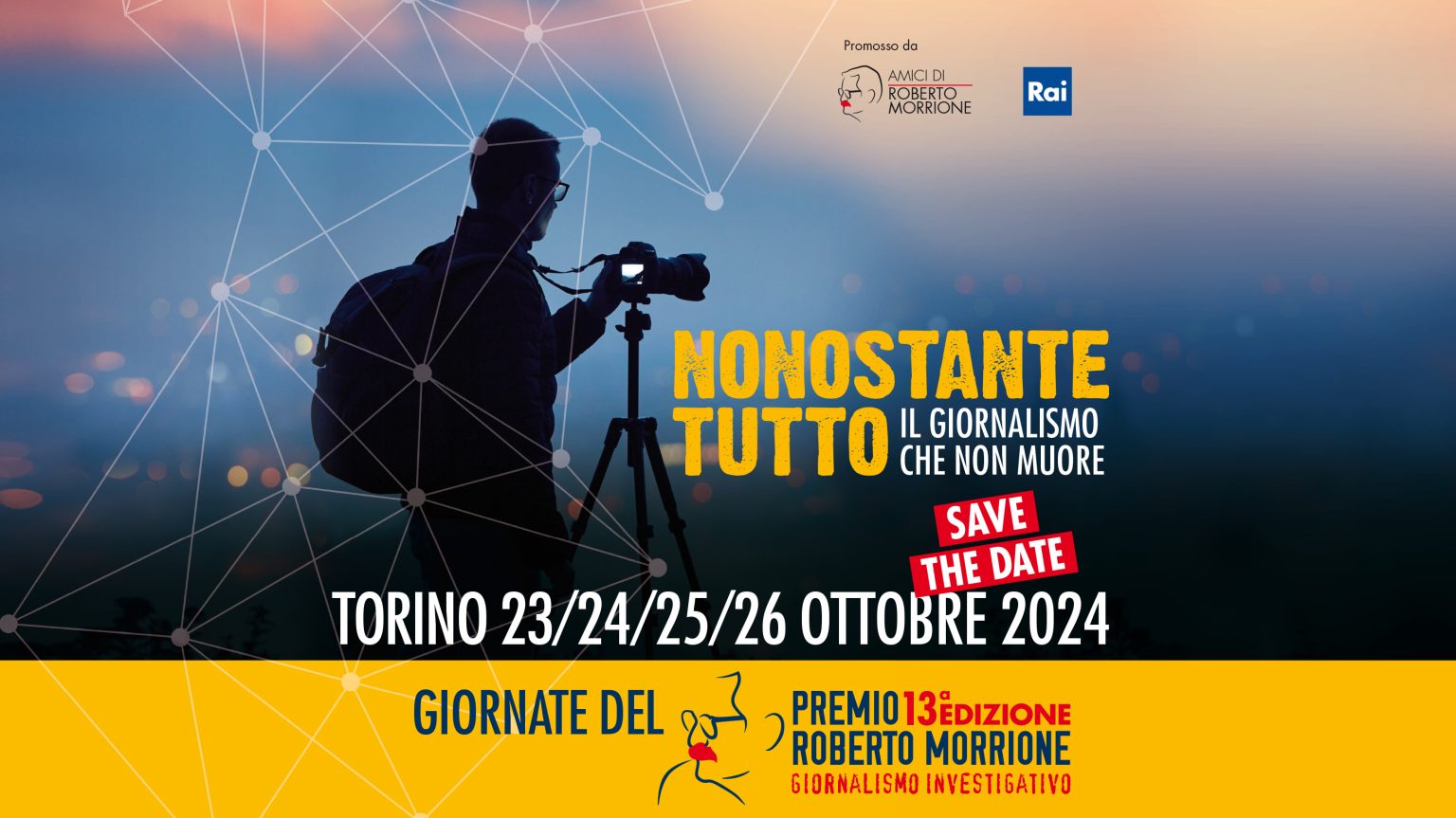 Il Premio Roberto Morrione per il giornalismo investigativo torna a Torino, da mercoledì 23 a sabato 26 ottobre con le sue Giornate